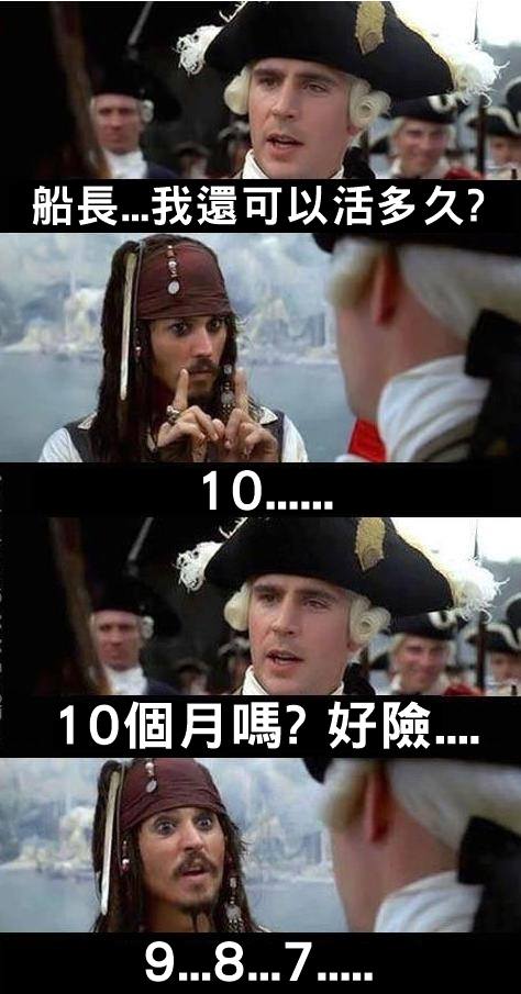 船長，我還可以活多久？結果...