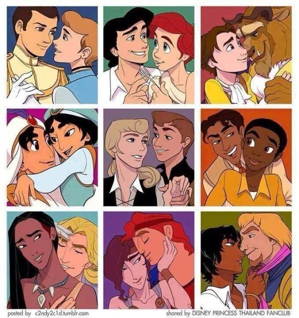 當迪士尼的公主們都變成了男孩，那美麗動人的愛情仍然不變？