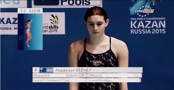 這個19歲美少女在跳水世錦賽的驚世一跳...讓全世界都看呆了！她竟然被...