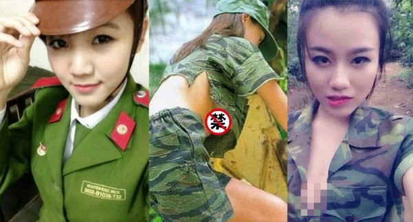 越南女兵竟然都不穿...！一個比一個還美麗香豔，沒想到她們是為了要「這樣」做，才會...太邪惡了！