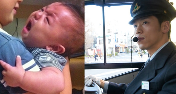 這位日本媽媽帶寶寶搭公車，寶寶一直哭鬧，旁人不停瞪她超尷尬！這時司機說了一句話，所有人的心全融化！