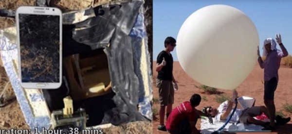 2年前把一部GoPro攝影機，綁在氣象氣球送上3萬公尺，兩年後找回來時竟然拍到這麼驚悚的畫面...