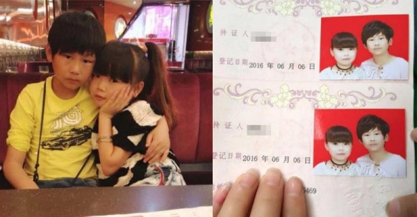 「10歲小情侶」竟然這麼小就結婚了！網友：毛都還沒長齊就結婚？結果知道真相後，大家都鼻酸了！